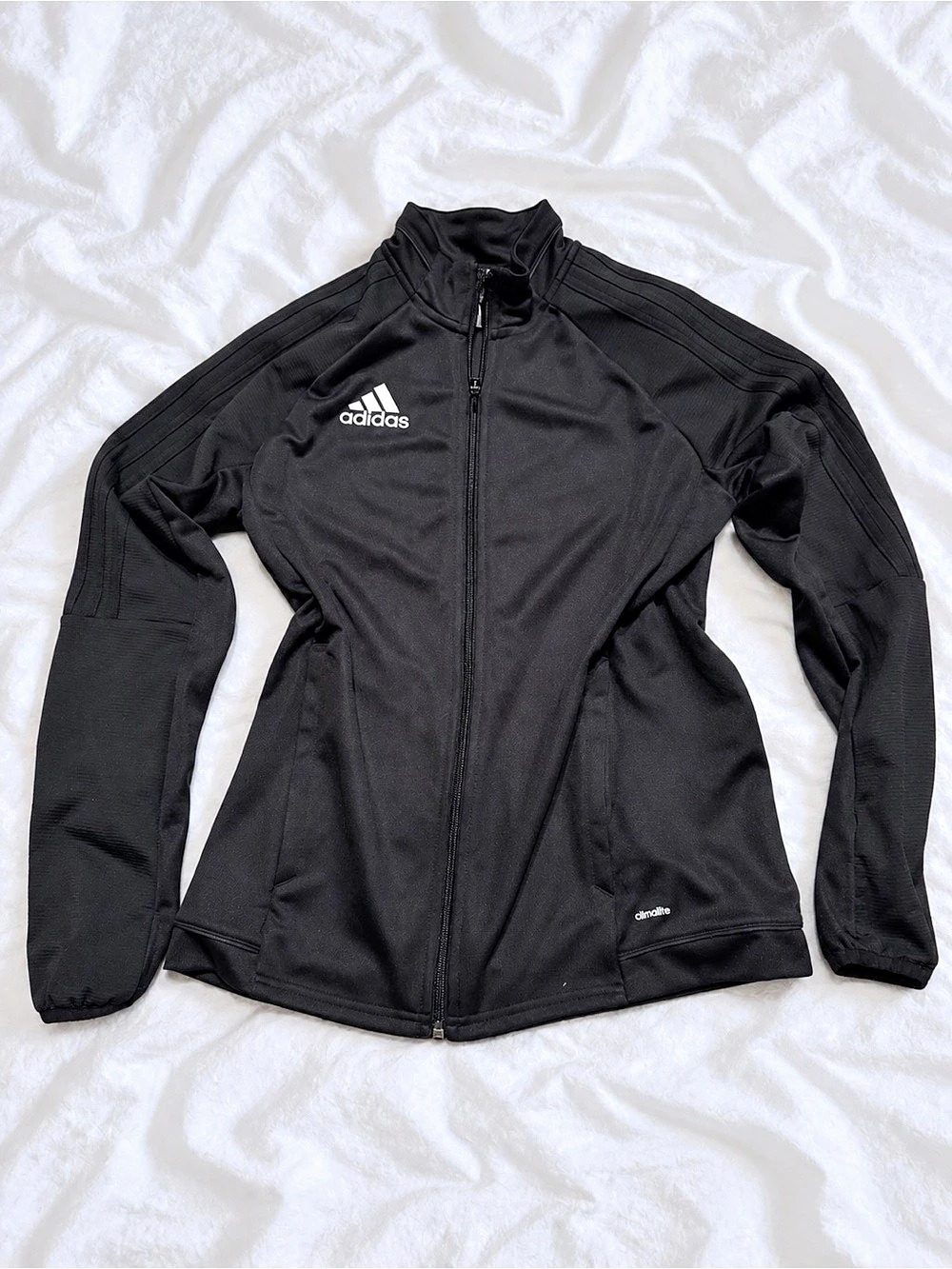 adidas Climalite Full Zip Track Jacket Black Large